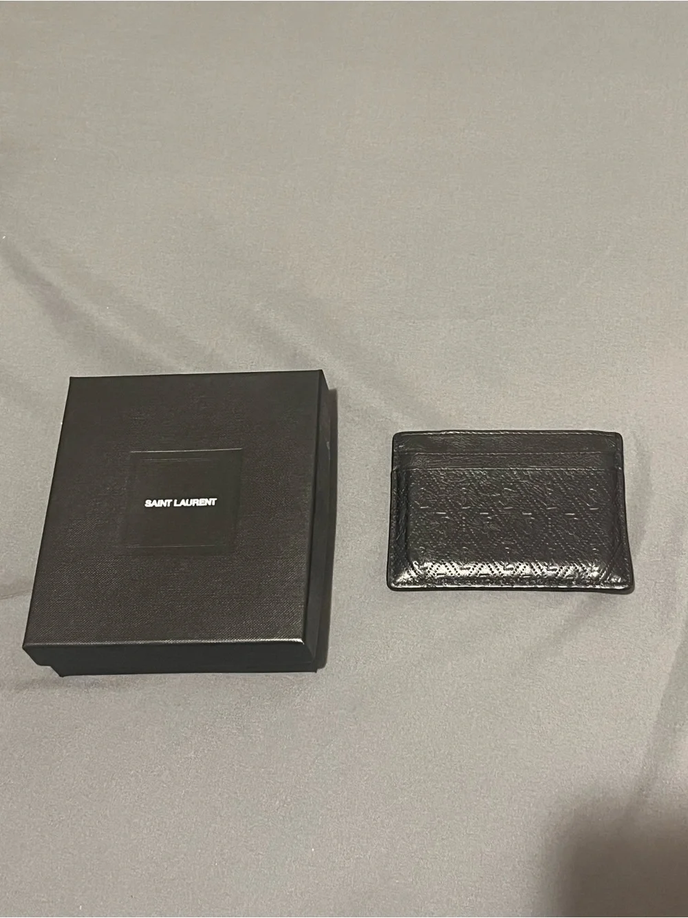 Saint Laurent Black Monogram Card Holder